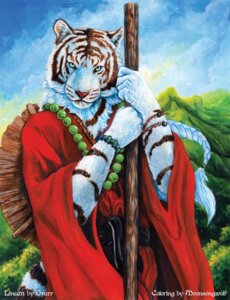 Rating: Safe Score: 0 Tags: 2011 anthro asian beads blue_eyes braided_hair e621 felid hair jewelry landscape male mammal moonsongwolf necklace pantherine prayer_beads simul solo staff stick stripes tail tiger traditional_media_(artwork) unavailable_at_source User: bunchy7s