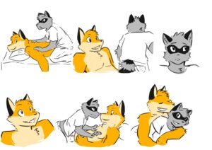 Rating: Safe Score: 0 Tags: aiden_harris anthro bed canid canine closet_coon clothed clothing colin_young duo e621 fox furniture happy hug male male/male mammal massage pillow procyonid raccoon red_fox simple_background smile tohfu topless true_fox white_background User: bunchy7s