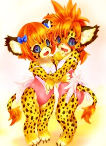 Rating: Questionable Score: 0 Tags: 2008 accessory anthro blue_eyes blush bow_(feature) bow_accessory bow_ribbon butt cheetah claws clothed clothing domestic_cat dragon_quest duo e621 facial_markings fangs felid feline felis female female/female fur hair hair_accessory hair_bow hair_ribbon head_markings incest_(lore) japanese_description kemono looking_at_viewer madchen mammal markings one-piece_swimsuit open_mouth orange_hair parry ponytail pose ribbons sibling_(lore) simple_background spots spotted_body spotted_fur square_enix standing swimwear tail tail_tuft teeth tetetor-oort tirol toe_claws tuft whiskers white_background young young_anthro User: bunchy7s