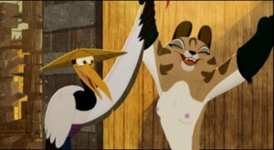 Rating: Questionable Score: 0 Tags: anthro avian beak bird black-necked_crane breasts chinese_mountain_cat crane_(bird) dreamworks duo e621 felid feline felis female feral grandfathered_content gruiform grus_(genus) kung_fu_panda low_res mammal master_crane nipples shopped small_breasts student_mei_ling third-party_edit unknown_artist User: bunchy7s