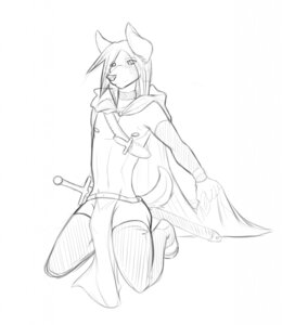 Rating: Questionable Score: 0 Tags: anthro canid canine celtic e621 hi_res male mammal melee_weapon monochrome solo spookysushi sword weapon User: bunchy7s