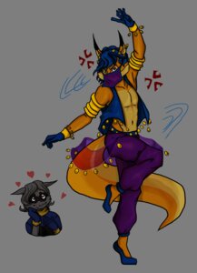 Rating: Questionable Score: 0 Tags: alpha_channel anthro belly_dancer belly_dancer_outfit canid canine carmelita_fox clothing crossgender dancing duo e621 fox ftm_crossgender gloves hair handwear harem_jewelry harem_outfit heart_symbol male mammal navel procyonid raccoon sariels-hope simple_background sly_cooper sly_cooper_(series) sony_corporation sony_interactive_entertainment sucker_punch_productions transparent_background User: bunchy7s
