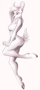 Rating: Questionable Score: 0 Tags: black_and_white breasts deer e621 female hi_res hooves mammal monochrome nipples nude sindarin78 smile solo User: bunchy7s