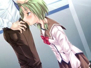 Rating: Explicit Score: 0 Tags: blush bored censored deepthroat fellatio female game_cg green_eyes green_hair hair hand_on_head kneeling male oral penis rule34 school_uniform seifuku skirt straight User: bunchy7s