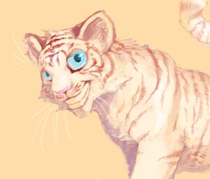 Rating: Safe Score: 0 Tags: ambiguous_gender blue_eyes e621 felid feral fur grin kamihuzi looking_at_viewer mammal pantherine simple_background smile solo striped_body striped_fur stripes tail tan_background tiger User: bunchy7s