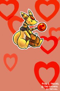 Rating: Safe Score: 0 Tags: 2012 2:3 ampharos anthro clothed clothing digital_media_(artwork) e621 english_text fresnel_(buyobutt) generation_2_pokemon hat haychel headgear headwear heart_symbol hi_res male nintendo pmd-explorers pokemon pokemon_(species) scarf solo tail text yellow_body yellow_skin User: bunchy7s