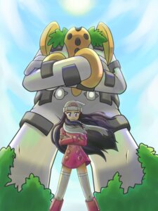 Rating: Safe Score: 0 Tags: 3:4 black_hair crossed_arms dawn_(pokemon) duo e621 female generation_4_pokemon hair human humanoid legendary_pokemon mammal nintendo not_furry pokemon pokemon_(species) regigigas size_difference unknown_artist User: bunchy7s