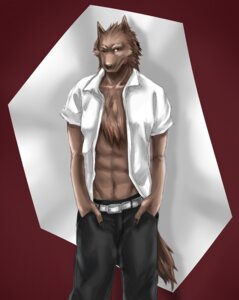 Rating: Safe Score: 0 Tags: abs anthro belt biped bottomwear brown_body brown_fur canid canine canis chest_tuft clothed clothing domestic_dog e621 front_view fur hand_in_pocket hands_in_both_pockets looking_at_viewer male mammal one_eye_closed open_clothing open_shirt open_topwear pants partially_colored pockets red_eyes shirt sky_gomi solo standing tail topwear tuft wink User: bunchy7s