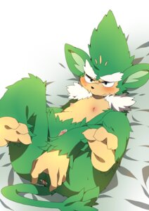 Rating: Explicit Score: 0 Tags: after_sex anthro anus blush bodily_fluids cum cum_in_ass cum_inside digital_media_(artwork) e621 erection fur generation_5_pokemon genital_fluids genitals green_body green_fur konbu lying male mammal nintendo nipples on_back penis pokemon pokemon_(species) precum primate simisage solo spread_anus spread_legs spreading tail User: bunchy7s