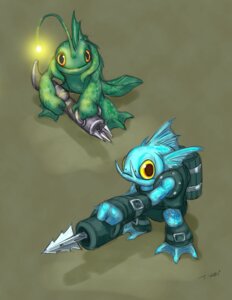 Rating: Safe Score: 0 Tags: activision aquatic clothing duo e621 feet fish gill_grunt_(skylanders) harpoon hi_res looking_at_viewer male melee_weapon membrane_(anatomy) polearm simple_background skylanders spear toes unknown_artist weapon webbed_feet User: bunchy7s