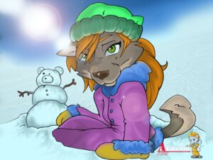 Rating: Safe Score: 0 Tags: 4:3 albinoart anthro canid canine canis clothing domestic_dog e621 female green_eyes handwear hat headgear headwear husky looking_at_viewer mammal mittens nordic_sled_dog outside snow snowman solo spitz sun winter User: bunchy7s