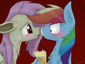 Rating: Safe Score: 0 Tags: amandaam bat_pony bat_wings blue_body blue_fur blush cider duo e621 equid equine female female/female flutterbat_(mlp) fluttershy_(mlp) friendship_is_magic fur hair hasbro hi_res horse hybrid licking mammal membrane_(anatomy) membranous_wings multicolored_hair my_little_pony pony rainbow_dash_(mlp) rainbow_hair tongue tongue_out wings User: bunchy7s