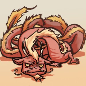 Rating: Safe Score: 0 Tags: 1:1 asian_mythology dragon e621 ears_down east_asian_mythology eastern_dragon entangled facial_hair feral goatee gradient_background horn humor looking_at_viewer male mythological_creature mythological_scalie mythology pivoted_ears red_body sakket scalie serpentine simple_background solo tail unimpressed whiskers ಠ_ಠ User: bunchy7s