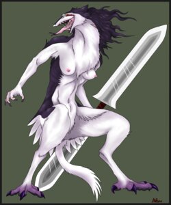 Rating: Questionable Score: 0 Tags: 5:6 anthro armpit_hair bahun black_border body_hair border breasts e621 female hi_res holding_object holding_weapon mammal nipples rain_silves sergal simple_background solo tail weapon User: bunchy7s Rating: Questionable Score: 0 Tags: 5:6 anthro armpit_hair bahun black_border body_hair border breasts e621 female hi_res holding_object holding_weapon mammal nipples rain_silves sergal simple_background solo tail weapon User: bunchy7s