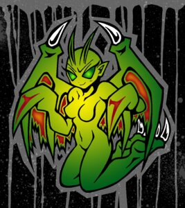 Rating: Explicit Score: 0 Tags: 2_toes appricot_village breasts claws demon featureless_breasts featureless_eyes female female_only full_body glowing_eyes green_eyes green_skin huge_eyes kneeling looking_at_viewer marukka medium_breasts nude outline pointy_ears pose rule34 smile solo tagme thrill_kill wings User: bunchy7s