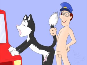Rating: Explicit Score: 0 Tags: 2boys anal anal_penetration anal_sex anthro anthro_penetrated ass barbed_penis blue_background car cat closed_eyes cum_in_ass domestic_cat feline gay glasses hat holding_tail human human_on_anthro human_penetrating_anthro interspecies j-neko jess_the_cat male male/male male_on_anthro male_only male_penetrated male_penetrating mouth_open nude open_mouth penis penis_size_difference postman_pat precum_drip raised_tail red_hair rule34 rule_63 tail what yaoi User: bunchy7s