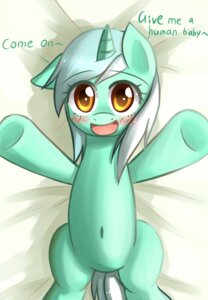 Rating: Safe Score: 0 Tags: absurd_res bed blush dialogue dyoung e621 english_text equid equine female feral friendship_is_magic fur furniture green_body green_fur hair hasbro hi_res hooves horn looking_at_viewer lying lyra_heartstrings_(mlp) mammal multicolored_hair my_little_pony mythological_creature mythological_equine mythology navel on_bed open_mouth smile solo text two_tone_hair unicorn yellow_eyes User: bunchy7s