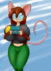 Rating: Questionable Score: 0 Tags: 2014 abstract_background anthro big_breasts bluegieman breast_squish breasts brown_hair clothing e621 electronics eyewear female game_console glasses hair hi_res house_mouse huge_breasts hyper hyper_breasts long_hair mammal milkette mouse mrs._pac_man murid murine nintendo nintendo_3ds nintendo_ds_family oogzie rodent simple_background solo squish User: bunchy7s