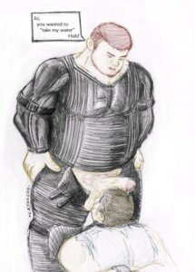 Rating: Explicit Score: 0 Tags: 2boys balls beard beast_rabban bondage brown_hair clothed cum dune english_text erection fat fellatio first_porn_of_character gay glossu_rabban male male_only oral penis penis_out pubic_hair red_hair rule34 sketch speech_bubble testicles text white_background User: bunchy7s