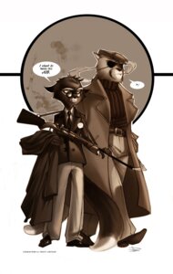 Rating: Safe Score: 0 Tags: 4_fingers accessory anthro art_deco belt bottomwear cigarette clothed clothing coat dialogue dipstick_tail domestic_cat duo e621 english_text eyewear felid feline felis fingers flat_cap footwear frown fully_clothed fur glasses gun hand_in_pocket hat headgear headwear holding_clothing holding_object lackadaisy male mammal markings monochrome mordecai_heller necktie outline pants phobs pince-nez pockets ranged_weapon sepia shirt shoes simple_background smoke smoking speech_bubble standing suit tail tail_markings text topwear viktor_vasko weapon User: bunchy7s