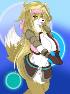 Rating: Questionable Score: 0 Tags: 3:4 accessory anthro big_breasts black_nose blonde_hair breasts brown_body brown_fur canid canine canis clothing domestic_dog e621 female fur hair headband long_hair looking_at_viewer mammal one_eye_closed orange_eyes solo tongue tongue_out underwear white_body white_fur yus-ts User: bunchy7s