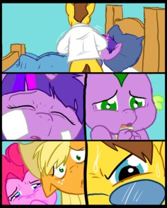 Rating: Safe Score: 0 Tags: 2012 applejack_(mlp) begging blonde_hair blue_eyes bodily_fluids clothed clothing comic cpr death despair digital_media_(artwork) doctor doctor_stable_(mlp) dragon dying e621 earth_pony english_text equid equine eyes_closed eyewear female feral freckles friendship_is_magic fur glasses green_eyes group hair hasbro horn horse inside lying male mammal medical metal_(artist) multicolored_hair my_little_pony mythological_creature mythological_equine mythological_scalie mythology orange_body orange_fur patient pink_body pink_fur pink_hair pinkie_pie_(mlp) pony purple_body purple_fur purple_hair sad scalie spike_(mlp) sweat tears teary_eyes text the_feels twilight_sparkle_(mlp) two_tone_hair unicorn User: bunchy7s