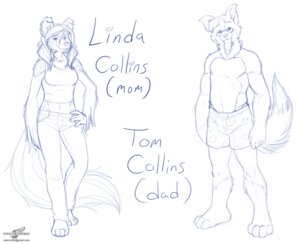 Rating: Safe Score: 0 Tags: anthro black_and_white border_collie canid canine canis clothing collie domestic_dog duo e621 english_text father_(lore) female herding_dog linda_collins looking_at_viewer male mammal model_sheet monochrome mother_(lore) parent_(lore) pastoral_dog sheepdog simple_background source_request tail text tom_collins white_background wolfblade User: bunchy7s