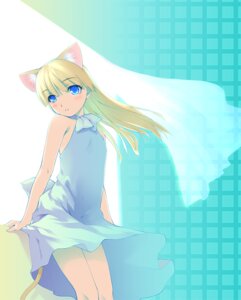 Rating: Questionable Score: 0 Tags: animal_humanoid blonde_hair blue_eyes blush cat_humanoid cat_tail clothed clothing dress e621 felid felid_humanoid feline feline_humanoid female flat_chested hair humanoid long_hair mammal mammal_humanoid neck_bow ooji pattern_background simple_background solo tail User: bunchy7s