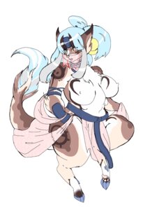 Rating: Questionable Score: 0 Tags: 4_breasts anthro breasts curvy_figure e621 female heterochromia hi_res multi_breast nipples shebeast solo supernumerary_breasts tail unknown_species User: bunchy7s