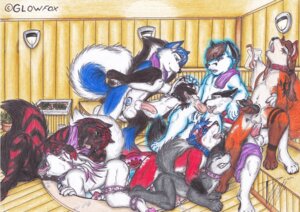 Rating: Explicit Score: 0 Tags: anal anal_penetration animal_genitalia animal_penis anthro blue_body blue_fur blue_hair bodily_fluids canid canine canine_genitalia canine_penis canis collar cum dani_(daniskunk) domestic_dog e621 erection feet fellatio femboy fluffy fluffy_tail fox foxycross fur galaxy_(character) genital_fluids genitals glowfox glowfox_(character) group group_sex hair hindpaw humanoid_genitalia humanoid_penis husky kazumafox male male/male male_penetrated male_penetrating male_penetrating_male mammal nordic_sled_dog nude oral oral_penetration orgy paws penetration penile penis ruffe_(ruffle) sauna sex shuski spitz tail traditional_media_(artwork) User: bunchy7s
