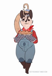 Rating: Safe Score: 0 Tags: american_opossum anthro child clothing daughter_(lore) dessert duo e621 eye_patch eyewear female food good_parenting kerchief lily_opossum mammal marsupial mother_(lore) mother_and_child_(lore) mother_and_daughter_(lore) oddthesungod overalls parent_(lore) parent_and_child_(lore) parent_and_daughter_(lore) pastry pie poppy_opossum poppy_opossum_(character) simple_background text url virginia_opossum white_background young young_anthro User: bunchy7s