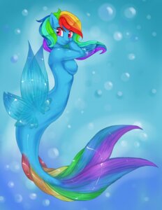 Rating: Questionable Score: 0 Tags: 2013 alternate_species anthro anthrofied aquatic blue_theme breasts bubble e621 female friendship_is_magic hair hasbro looking_at_viewer mammal merfolk misukitty multicolored_hair my_little_pony nipples non-mammal_breasts non-mammal_nipples nude purple_eyes rainbow rainbow_dash_(mlp) rainbow_hair solo source_request split_form unavailable_at_source underwater water User: bunchy7s