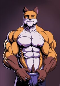 Rating: Questionable Score: 0 Tags: 2012 abs anthro biceps big_muscles biped black_nose body_hair bottomwear brown_body brown_fur bulge canid canine clothed clothing drazenvayne e621 flexing fox fur green_eyes happy_trail hi_res male mammal muscular muscular_anthro muscular_male nipples orange_body orange_fur pants pecs pose purple_clothing purple_underwear ring smile solo standing topless underwear white_body white_fur wolfiecanem User: bunchy7s