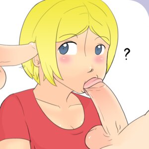 Rating: Explicit Score: 0 Tags: 2d 2d_(artwork) balls blonde_female blonde_hair blowjob blue_eyes chin_length_hair earjob el_goonish_shive faceless_male fellatio female female_focus hetero human human_only light-skinned_female light-skinned_male light_skin male nobody_in_particular oral oral_sex penis purple_background question_mark red_t-shirt rule34 sarah_brown simple_background straight sucking_tip t-shirt testicles webcomic white_background User: bunchy7s