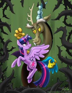 Rating: Safe Score: 0 Tags: 2013 antlers chimera cutie_mark discord_(mlp) draconequus duo e621 equid equine fangs feathered_wings feathers female flying friendship_is_magic fur hair hasbro horn john_joseco male mammal membrane_(anatomy) membranous_wings multicolored_hair my_little_pony mythological_creature mythological_equine mythology plant purple_body purple_eyes purple_fur purple_hair red_eyes teeth thorn thorns twilight_sparkle_(mlp) two_tone_hair vines winged_unicorn wings User: bunchy7s