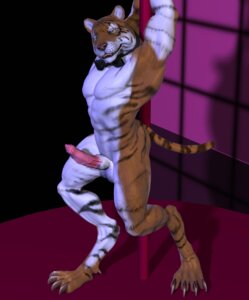 Rating: Explicit Score: 0 Tags: 3d_(artwork) anthro balls big_balls bow_(feature) bow_tie digital_media_(artwork) e621 erection felid genitals looking_at_viewer male mammal pantherine penile_spines penis pole solo stripes stripper tail tapiko tiger User: bunchy7s