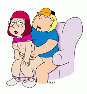 Rating: Explicit Score: 0 Tags: 1boy 1girls 2d artist_request blonde_hair blue_shirt bottomless bottomless_male breasts brother brother_and_sister brown_hair chair chair_position chris_griffin duo earrings eyes_closed family_guy female female_penetrated glasses hat human incest light-skinned_female light-skinned_male light_skin male male_penetrating male_penetrating_female meg_griffin open_mouth panties_down penetration pink_panties red_hat rule34 sex shirt_up sister sitting straight torso_grab User: bunchy7s