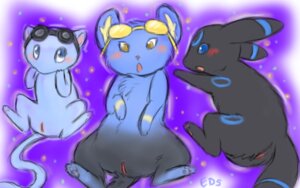 Rating: Explicit Score: 0 Tags: black_fur blue_fur blush color eeveelution female female_only feral fur goggles interspecies legendary_pokemon mew multiple_females multiple_girls nintendo nude pokemon pokemon_(species) pussy rule34 shinx tagme tail umbreon vulva User: bunchy7s