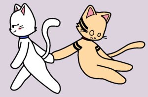 Rating: Safe Score: 0 Tags: anthro collar domestic_cat duo e621 felid feline felis jeff_(pronista) male mammal o_o pronista sam_(pronista) simple_background User: bunchy7s