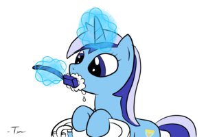 Rating: Safe Score: 0 Tags: 3:2 brush brushie_brushie_brushie cutie_mark e621 equid equine female feral friendship_is_magic hasbro horn magic mammal minuette_(mlp) my_little_pony mythological_creature mythological_equine mythology simple_background solo tail tanman toothbrush unicorn white_background User: bunchy7s