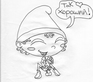 Rating: Explicit Score: 0 Tags: artist_request blush_stickers eyes_closed female hat monochrome open_mouth rule34 rule_63 russian_text the_smallest_gnome vasya User: bunchy7s