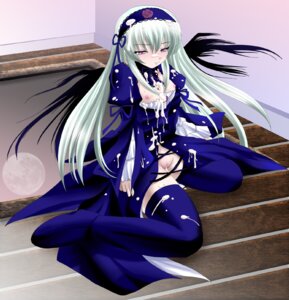 Rating: Explicit Score: 0 Tags: 1girls breasts cum cum_on_body cum_on_breasts cum_on_clothes cum_on_upper_body facial female gothic_lolita hairband lolita_fashion long_hair nipples purple_eyes pussy rozen_maiden rule34 silver_hair solo suigintou thighhighs white_hair wings User: bunchy7s