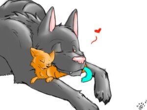 Rating: Safe Score: 0 Tags: 4:3 ambiguous_gender blue_tail bubble_kitten17 canid canine canis cuddling daww duo e621 eyes_closed feather_chibika feral heart_symbol kengen male mammal red_eyes size_difference smile tail toony wolf young young_feral User: bunchy7s