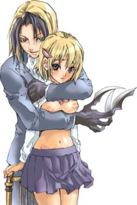 Rating: Explicit Score: 0 Tags: blush breasts female gloves green_eyes hair_ornament hairclip hug katsuragi_yako knife majin_tantei_nougami_neuro multicolored_hair neuro nipples no_bra nougami_neuro open_clothes open_shirt pleated_skirt rule34 shirt shirt_lift short_hair skirt smile suika yellow_eyes User: bunchy7s