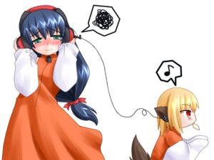 Rating: Safe Score: 0 Tags: 4:3 accessory animal_humanoid blonde_hair blue_hair blush bottomwear brown_body brown_fur canid canid_humanoid canine canine_humanoid clothed clothing dialogue digital_media_(artwork) dress duo e621 eighth_note electronics embarrassed female fox fox_humanoid fully_clothed fur green_eyes hair hair_accessory hair_ribbon hand_on_ear headphones humanoid listening_to_music long_hair long_sleeves low_ponytail mammal mammal_humanoid mouth_hold musical_note musical_symbol orange_clothing orange_dress pictographics ponytail quaver raised_tail red_eyes ribbons short_hair simple_background skirt speech_bubble spoken_musical_note spoken_squiggle squiggle symbol tail tan_body tan_skin toony unknown_artist white_background User: bunchy7s