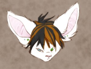 Rating: Safe Score: 0 Tags: ambiguous_gender anthro black_hair domestic_cat e621 ear_piercing felid feline felis hair heterochromia mammal orange_hair piercing razerz short_hair solo zeriara User: bunchy7s