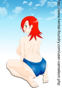 Rating: Explicit Score: 0 Tags: ass camaleon cartoon_network female female_only foster's_home_for_imaginary_friends frankie_foster human red_hair rule34 solo topless User: bunchy7s