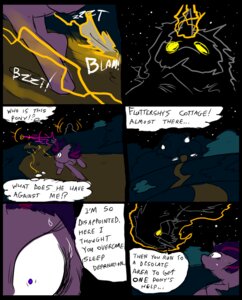 Rating: Safe Score: 0 Tags: 2012 bodily_fluids clothed clothing comic dialogue digital_media_(artwork) duo e621 english_text equid equine female feral friendship_is_magic fur glowing glowing_eyes hair hasbro horn magic mammal metal_(artist) multicolored_hair my_little_pony mythological_creature mythological_equine mythology night outside purple_body purple_eyes purple_fur purple_hair scared sweat text twilight_sparkle_(mlp) two_tone_hair unicorn User: bunchy7s