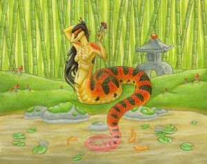 Rating: Safe Score: 0 Tags: akamata apode bamboo bamboo_tree breasts detailed_background draconcopode e621 female forest katie_hofgard legless naga non-mammal_breasts outside plant pond reptile scalie serpentine snake solo tree water wood User: bunchy7s