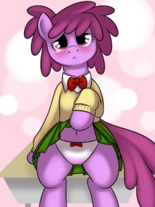 Rating: Questionable Score: 0 Tags: 2011 3:4 abstract_background anthro anthrofied berry_punch_(mlp) biped blush bodily_fluids bottomwear bow_(feature) bow_panties bow_tie bow_underwear clothed clothing clothing_lift digital_media_(artwork) e621 earth_pony equid equine female friendship_is_magic fur furniture hair hasbro hi_res horse kloudmutt looking_at_viewer looking_up mammal my_little_pony navel panties pink_body pink_fur pony presenting presenting_panties presenting_underwear purple_eyes purple_hair shirt short_hair simple_background sitting skirt skirt_lift solo student table tail tears topwear underwear upskirt white_clothing white_panties white_underwear young User: bunchy7s